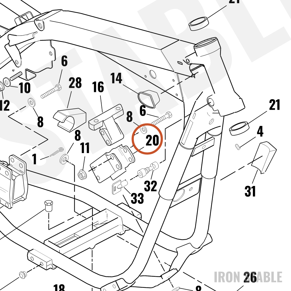 Harley-Davidson Isolator, Front