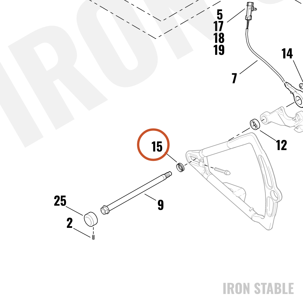 Harley-Davidson Washer, Grooved, Rr Axle Cover