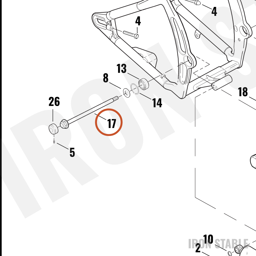 Harley-Davidson Pivot Shaft