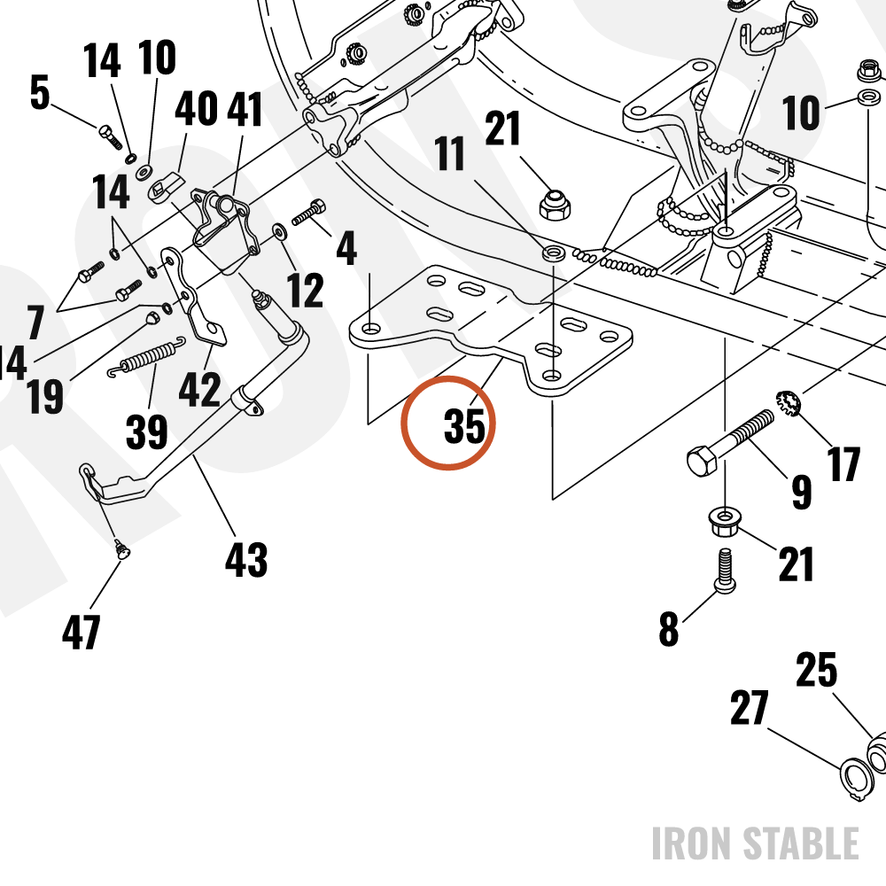 Harley-Davidson Plate, Trans Mounting