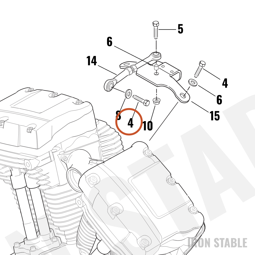 Harley-Davidson Screw, Hex Cap/Lock