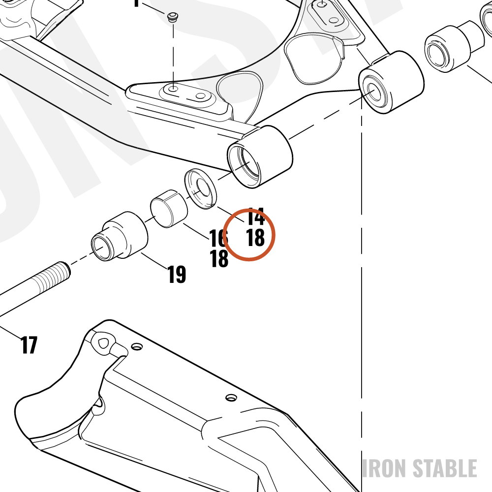 Harley-Davidson Swingarm Assembly, W/Bearing