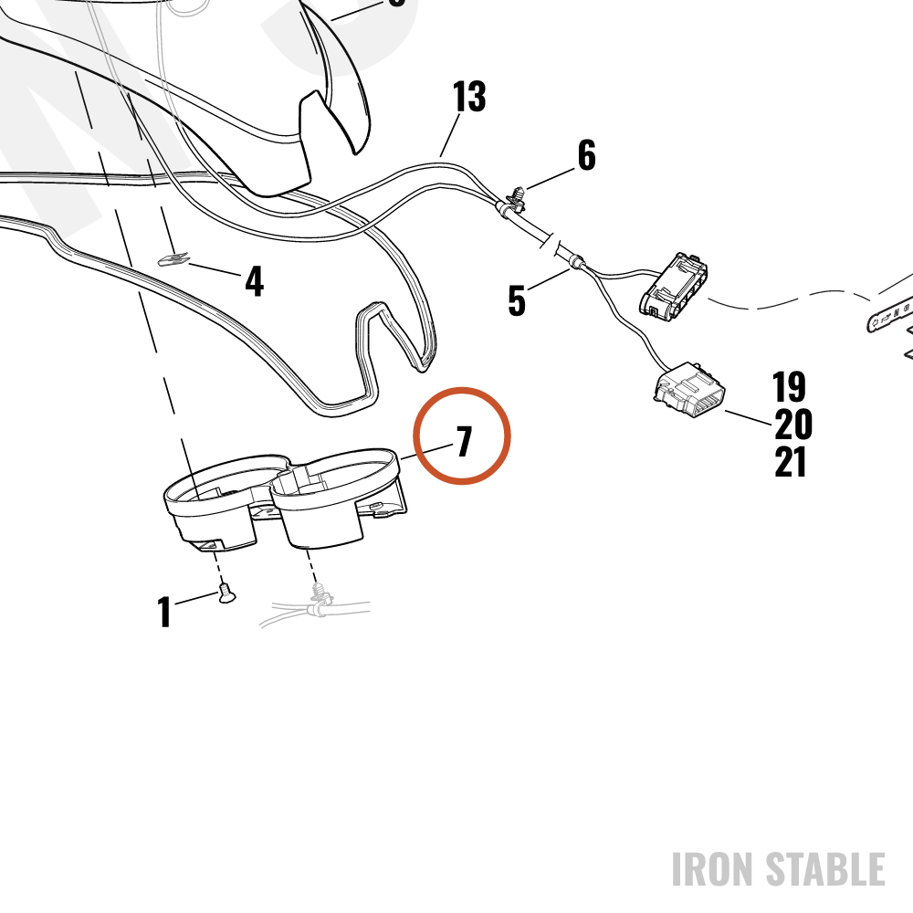 Harley-Davidson Backclamp, Retainer