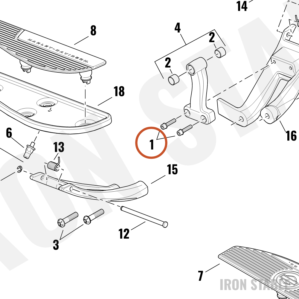 Harley-Davidson Screw, Hex Sckt, Sems/Lock