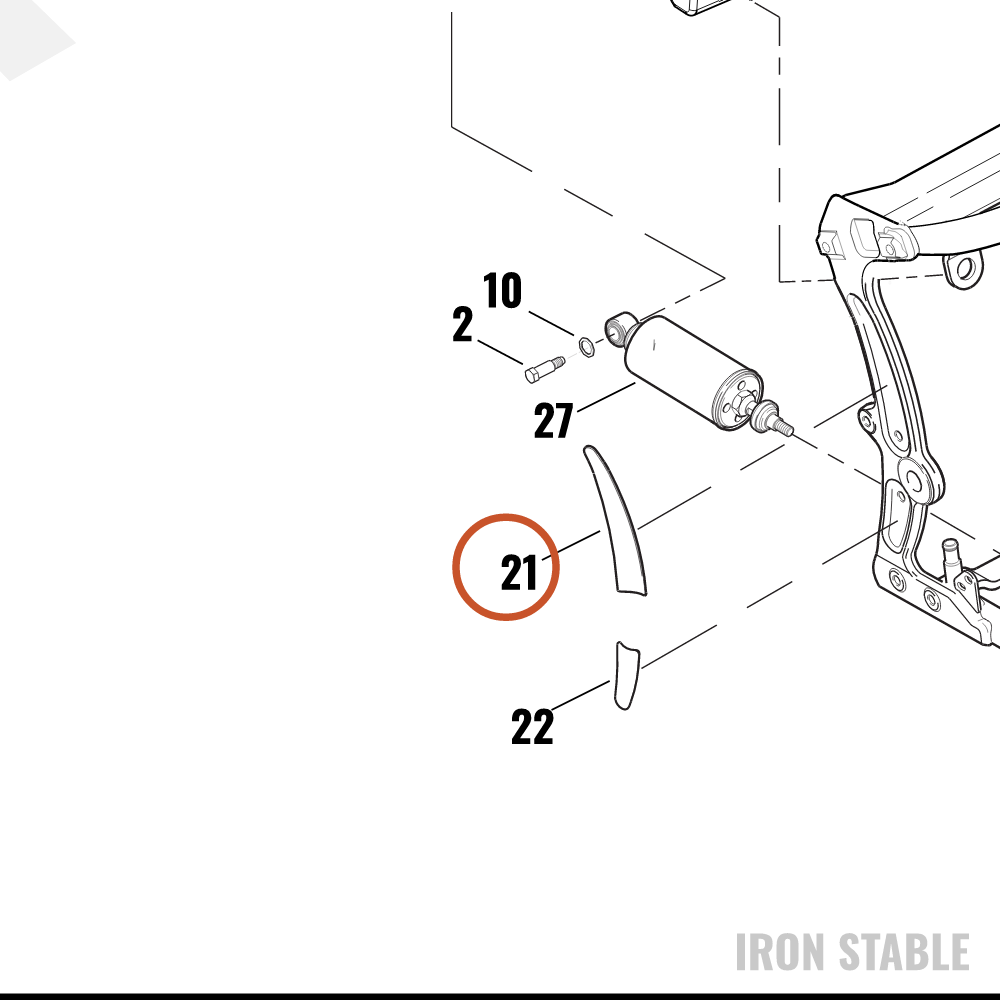Harley-Davidson Insert, Rh/Top, Frame