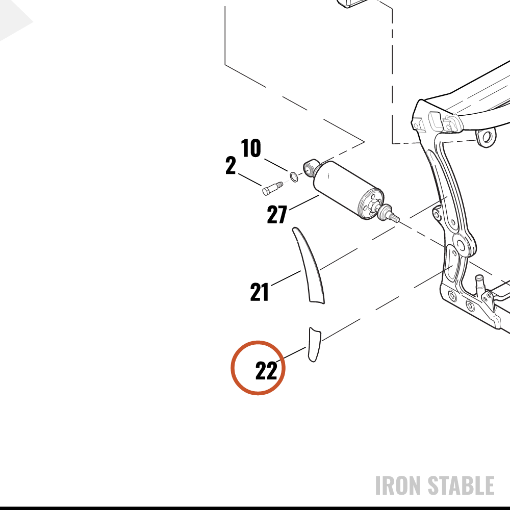 Harley-Davidson Insert, Rh/Btm, Frame