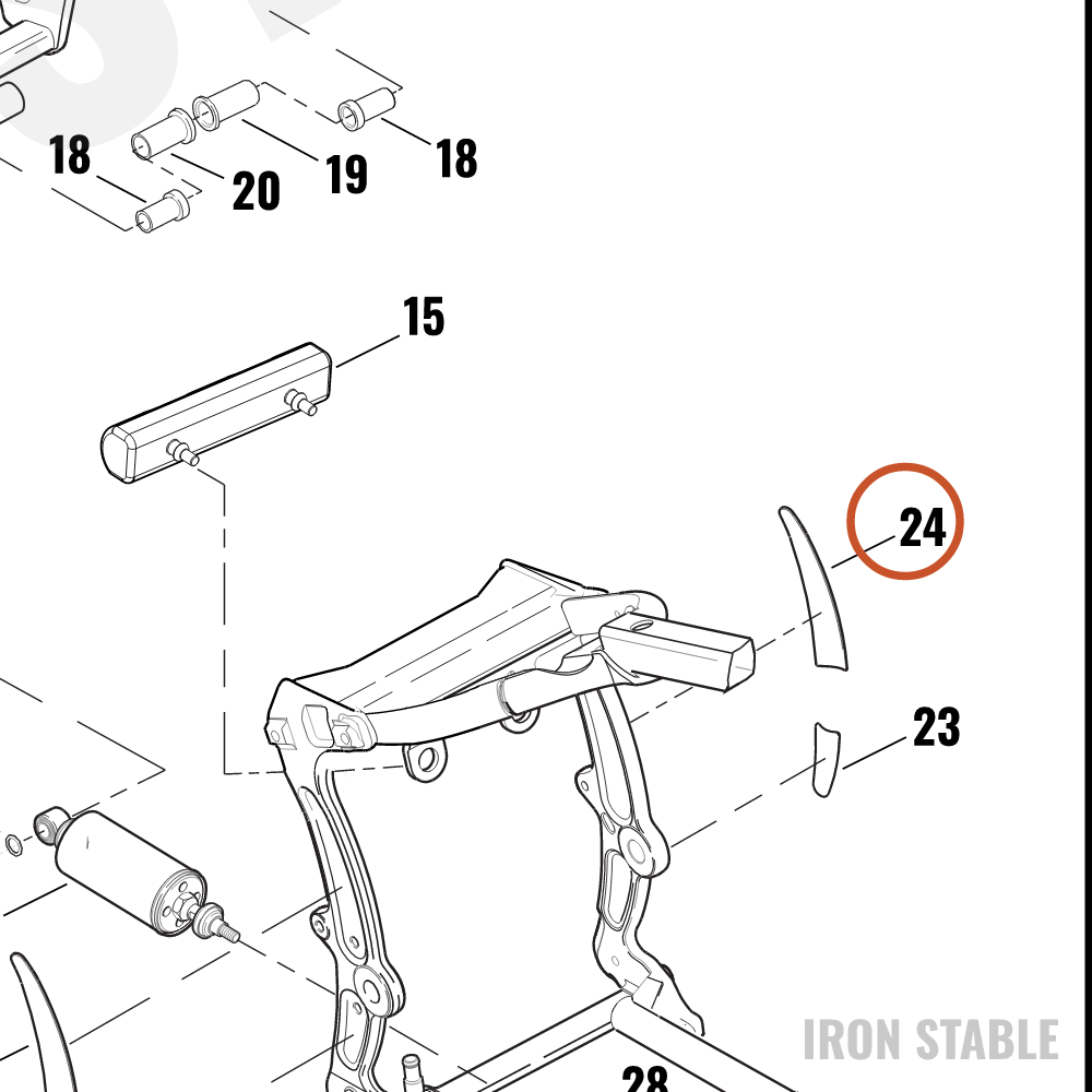 Harley-Davidson Insert, Lh/Top, Frame