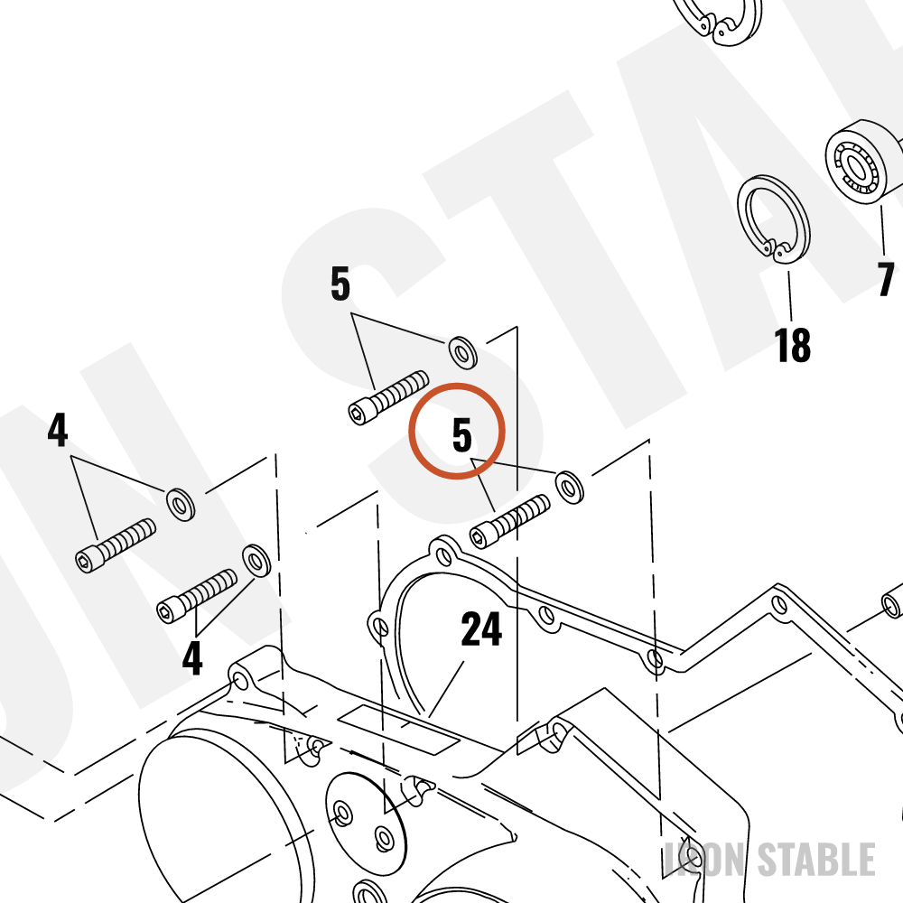 Harley-Davidson Screw, , Hex Sckt, Sems/Lock