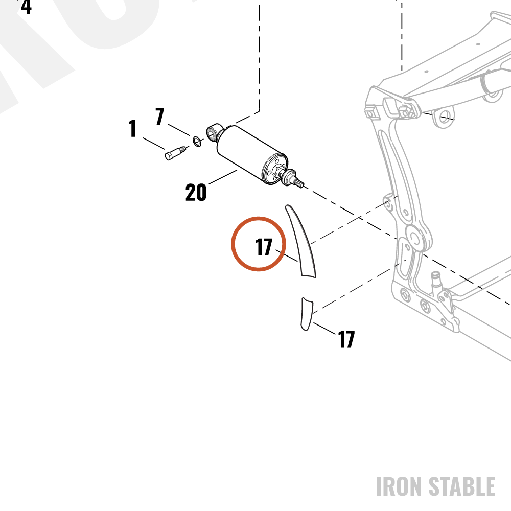 Harley-Davidson Kit-Inserts, Frame, Chrome, Softa