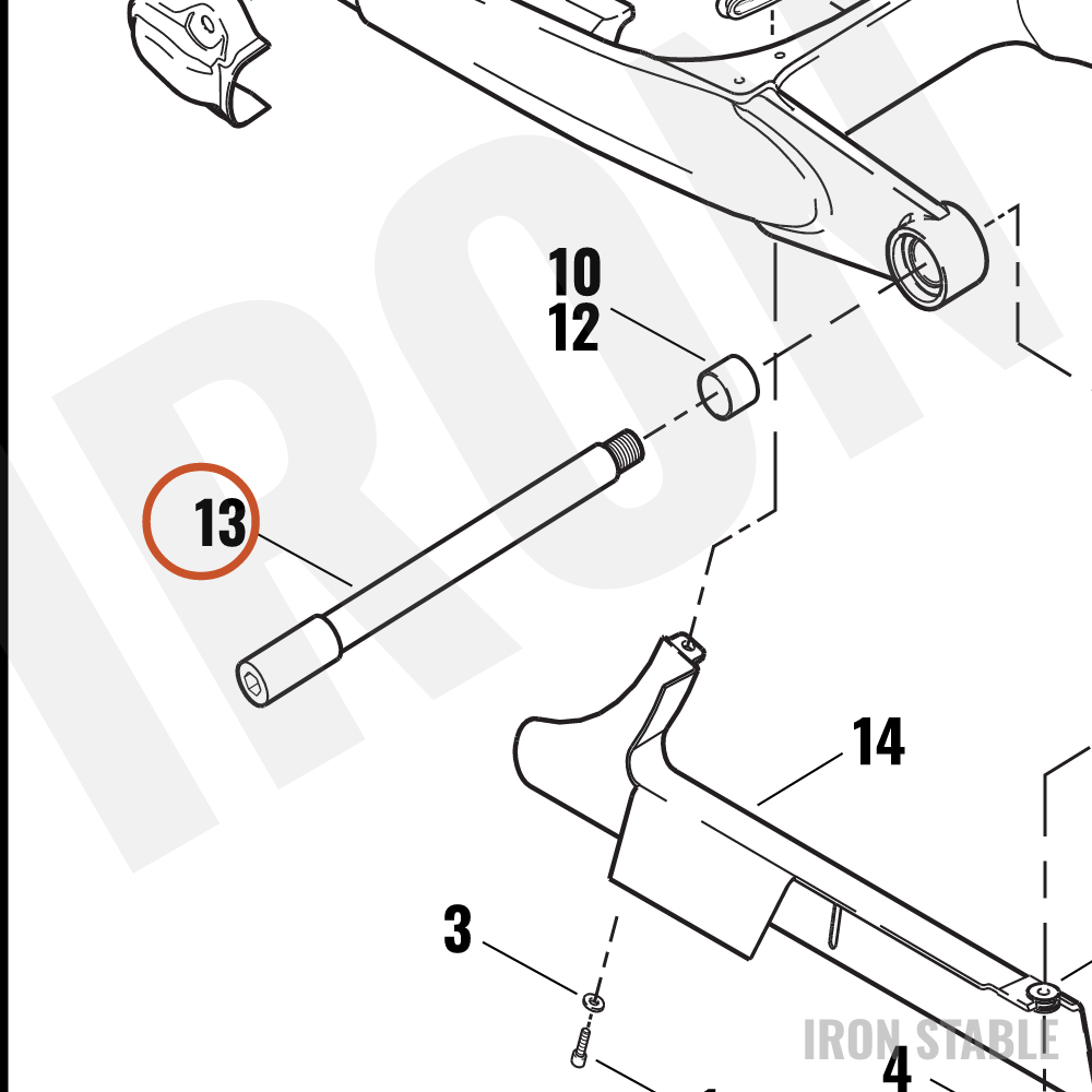 Harley-Davidson Shaft, Swgarm Pivot