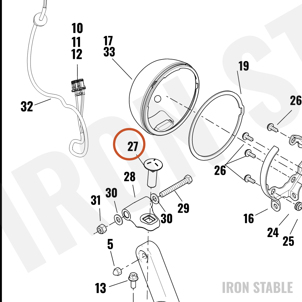 Harley-Davidson Screw, Bolt, Carriage