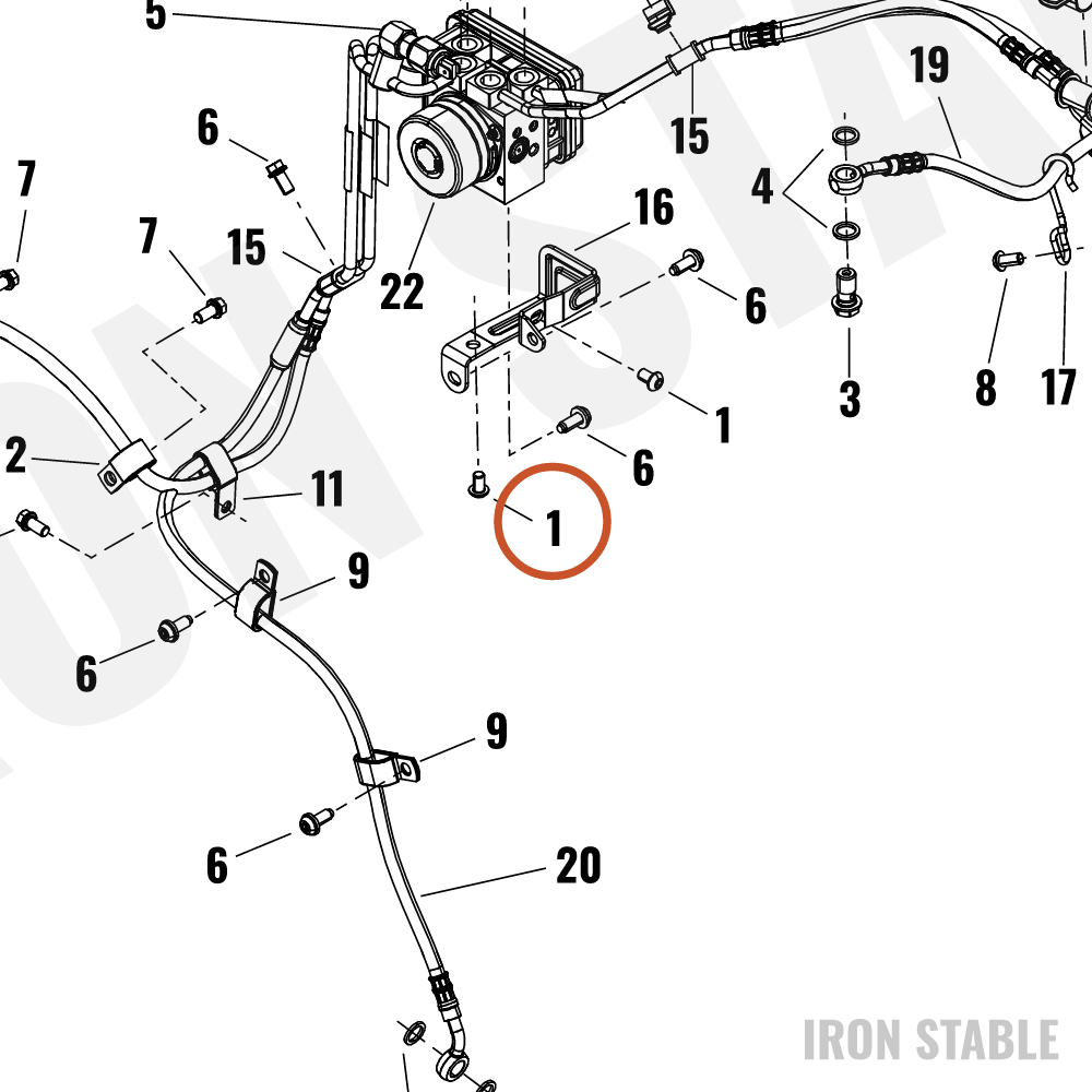 Harley-Davidson Screw, Btn Hex/Sckt Hd, Lock