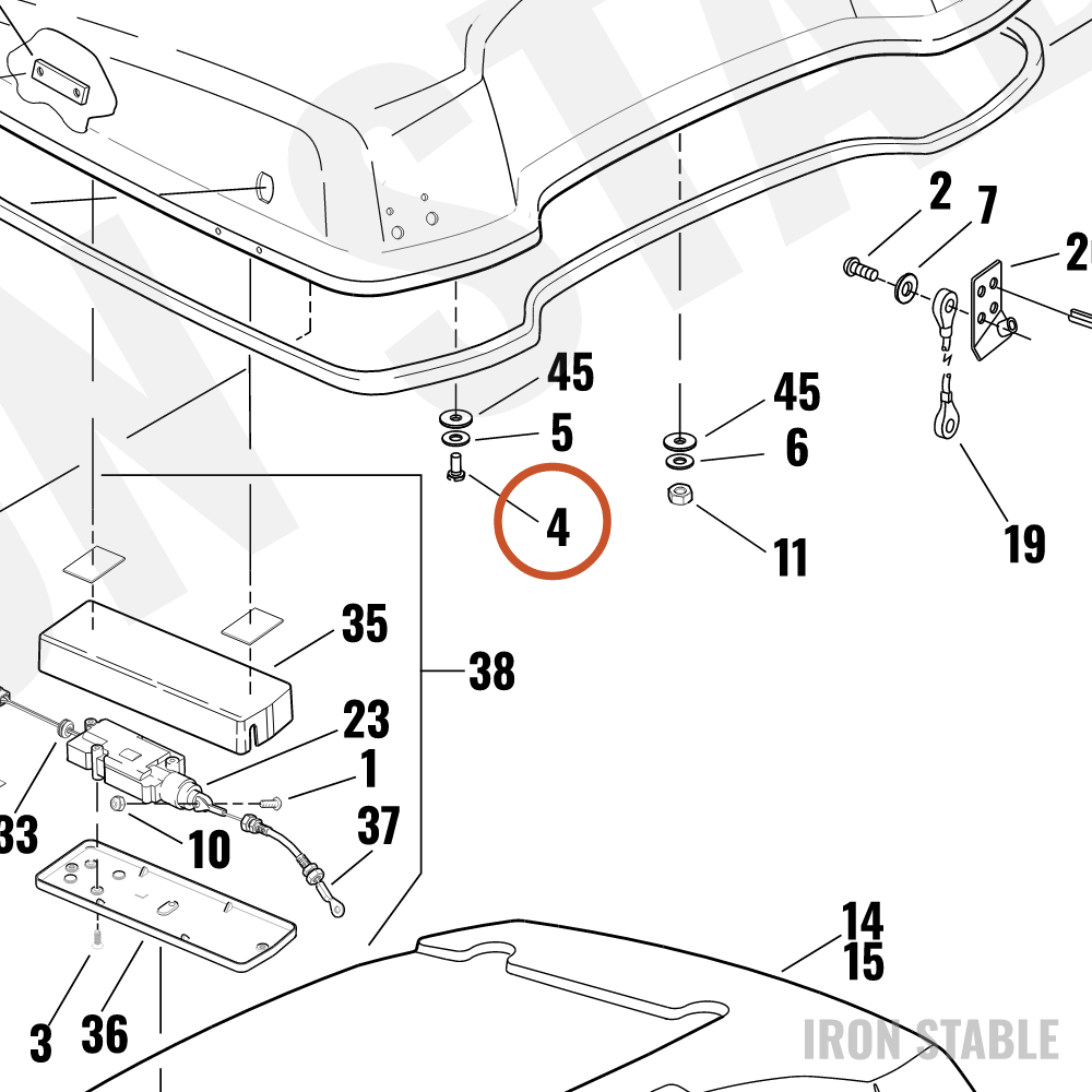 Harley-Davidson Screw, Hex Hd, Hollow/Lock