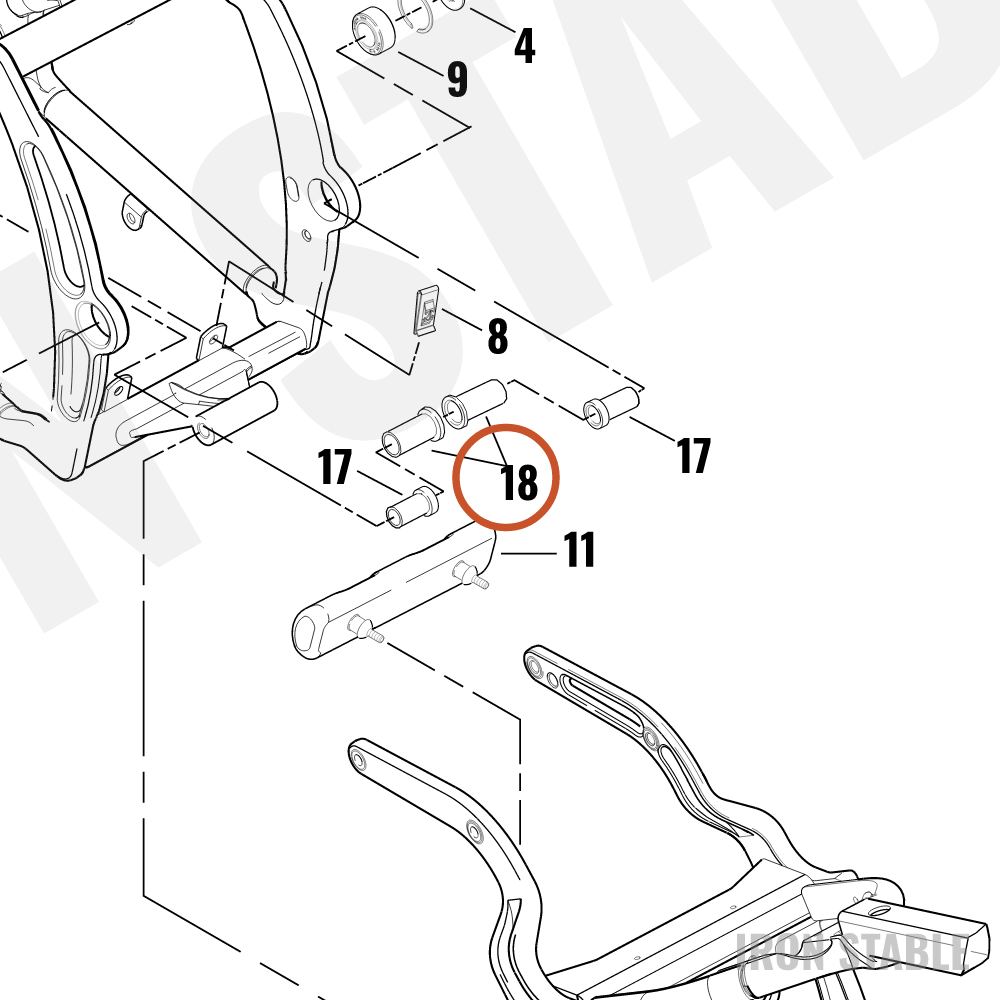 Harley-Davidson Spacer, Fr Whl Bearing, Rh Nrw