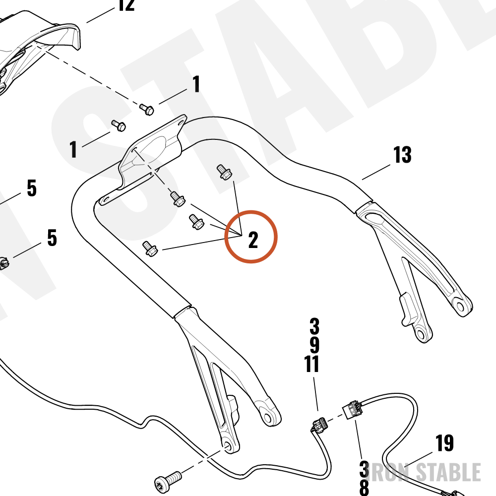 Harley-Davidson Screw, Small Flange