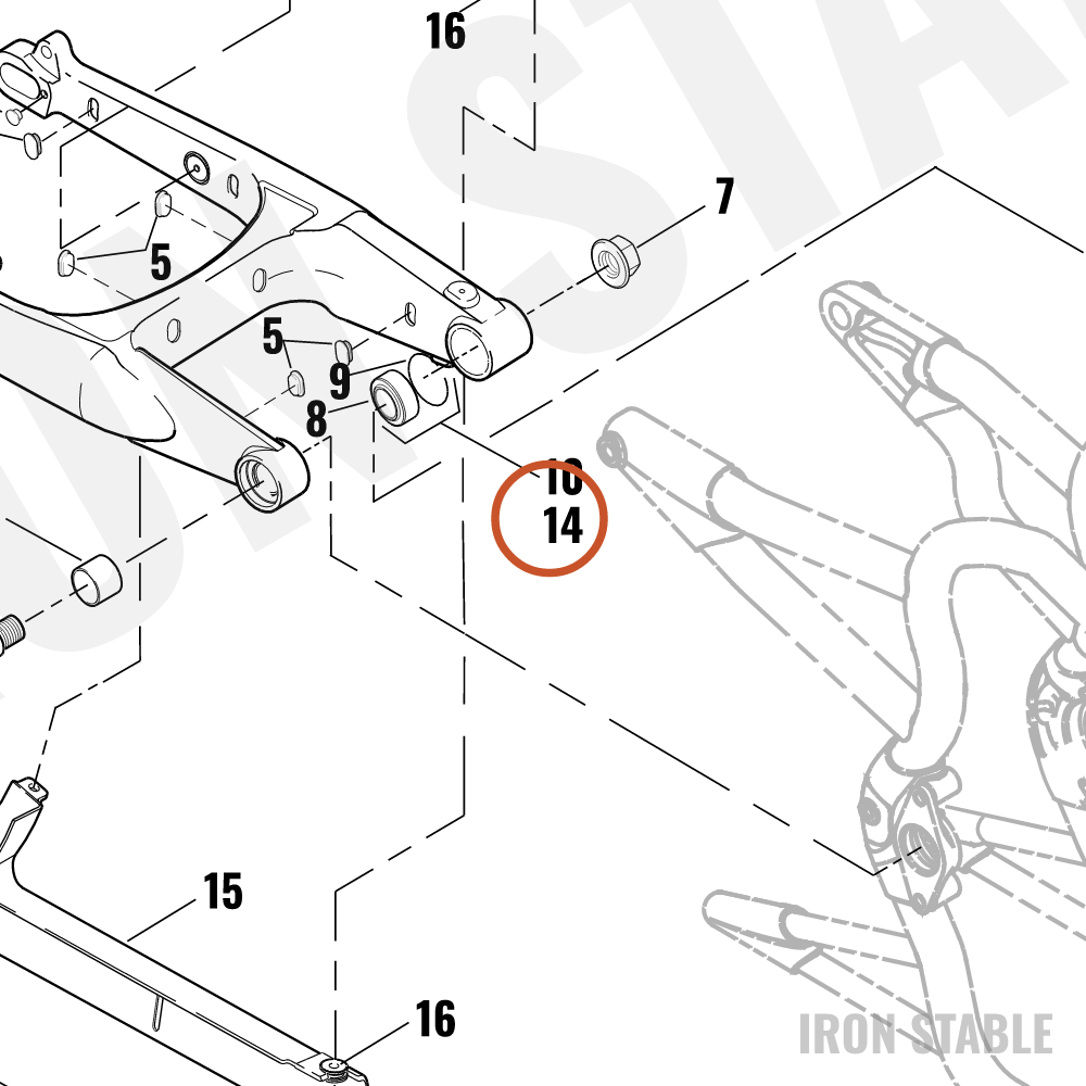 Harley-Davidson Bearing Kit, Swingarm