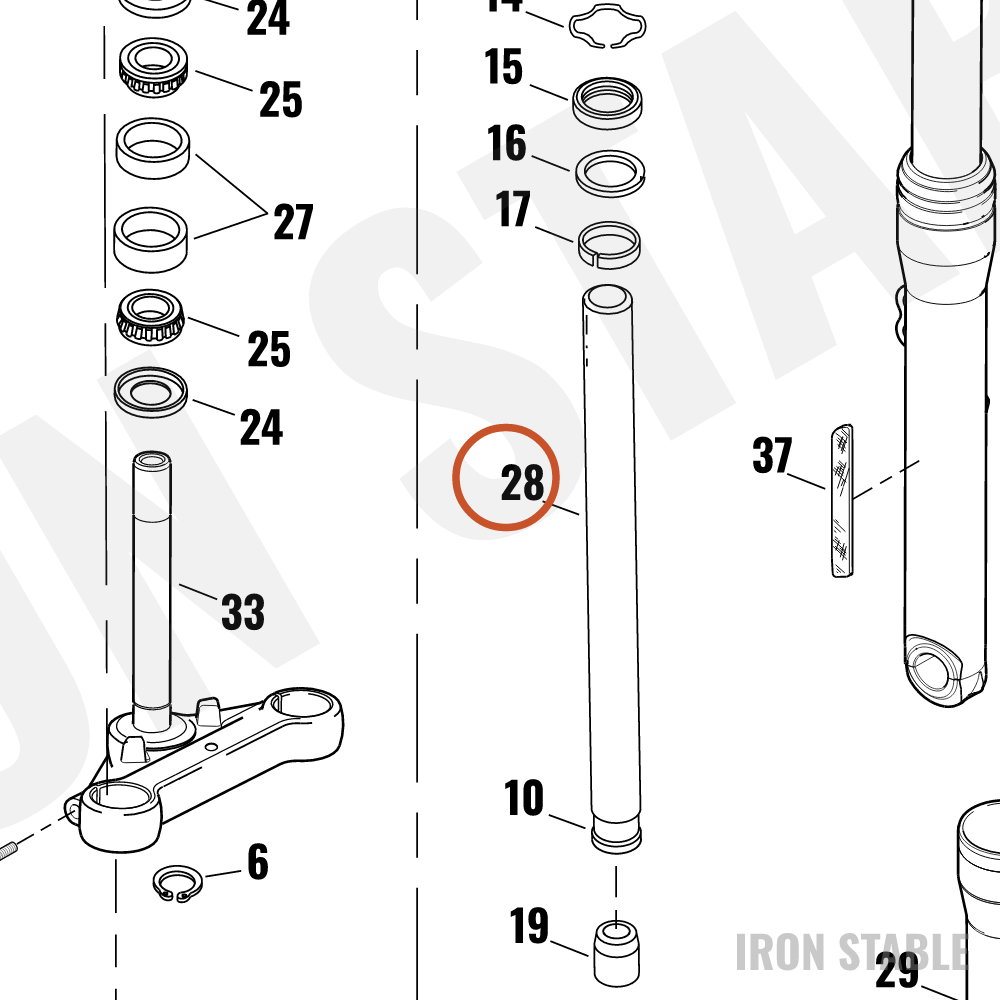 Harley-Davidson Fork Pipe
