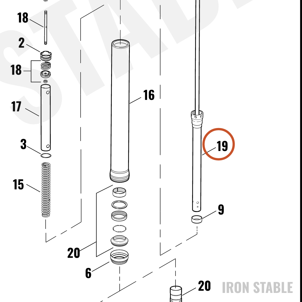 Harley-Davidson Damper Comp(Right Only)