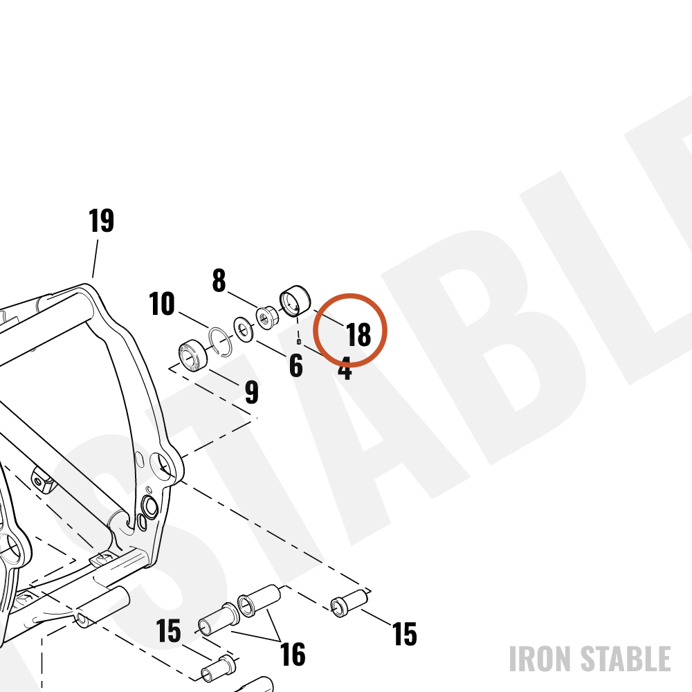 Harley-Davidson Cover, Lh-Side/Pivot Shaft