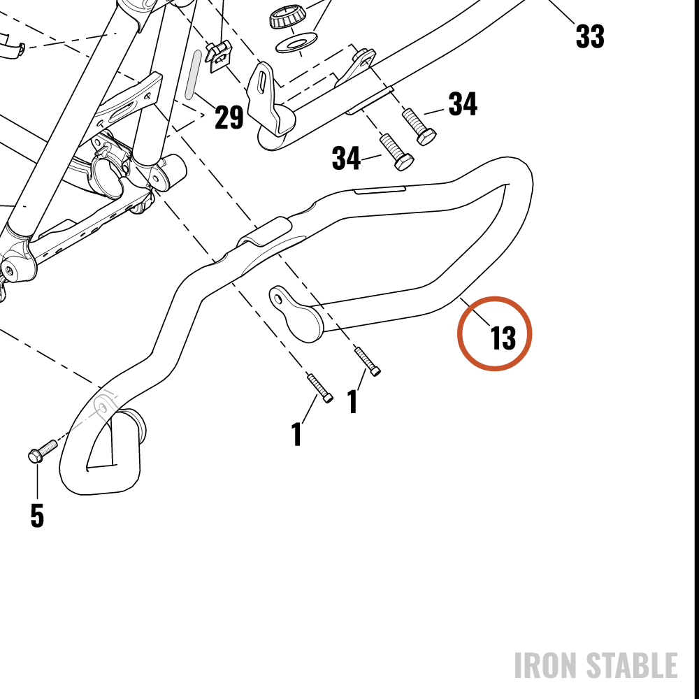 Harley-Davidson Kit, Engn/Frm Gd, Chrome