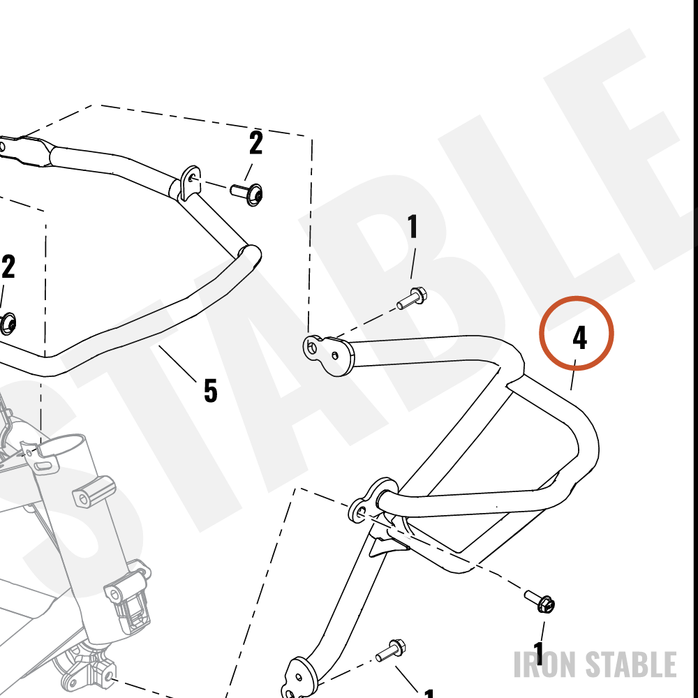 Harley-Davidson Guard, Engn, Assembly, Left