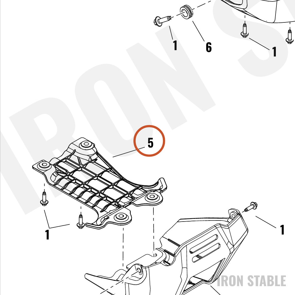 Harley-Davidson Plate, Skid, Engine Protection