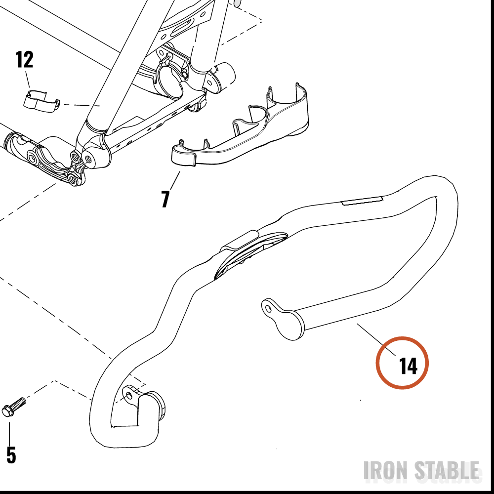 Harley-Davidson Guard, Engn, Weldment, Black