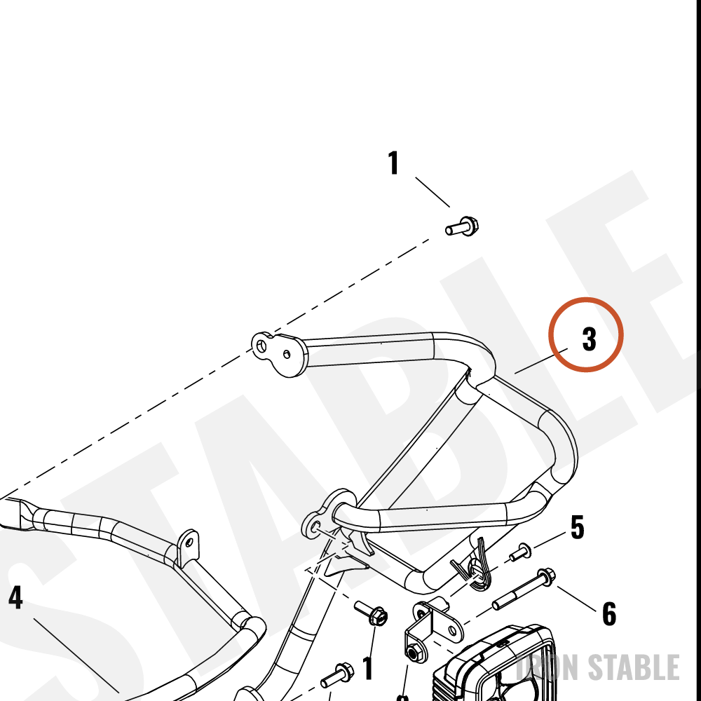 Harley-Davidson Guard, Engn, Assembly, Left, Cvo