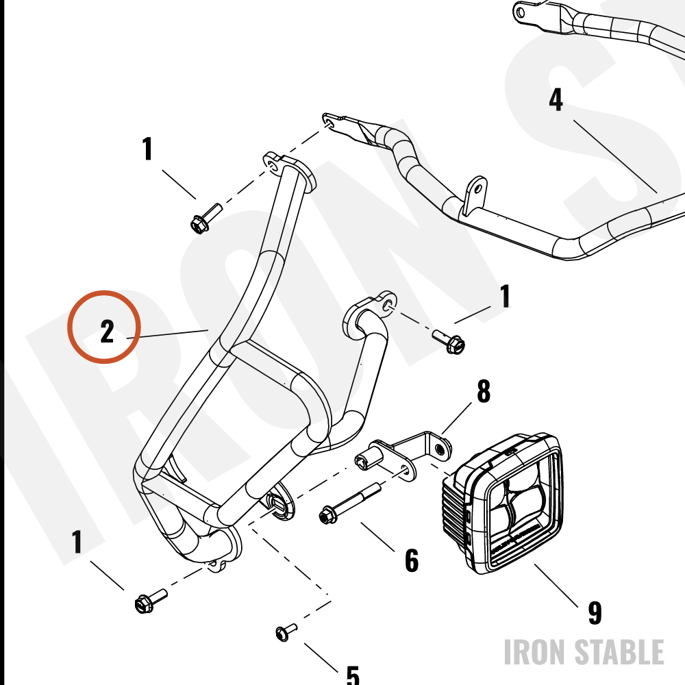 Harley-Davidson Guard, Engn, Assembly, Right, Cvo