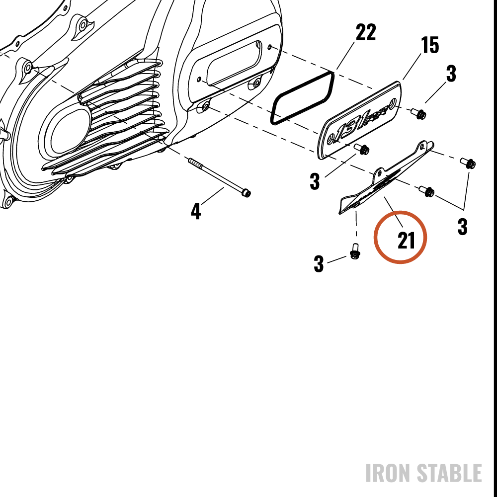 Harley-Davidson Plate, Skid, Pri, 131rr
