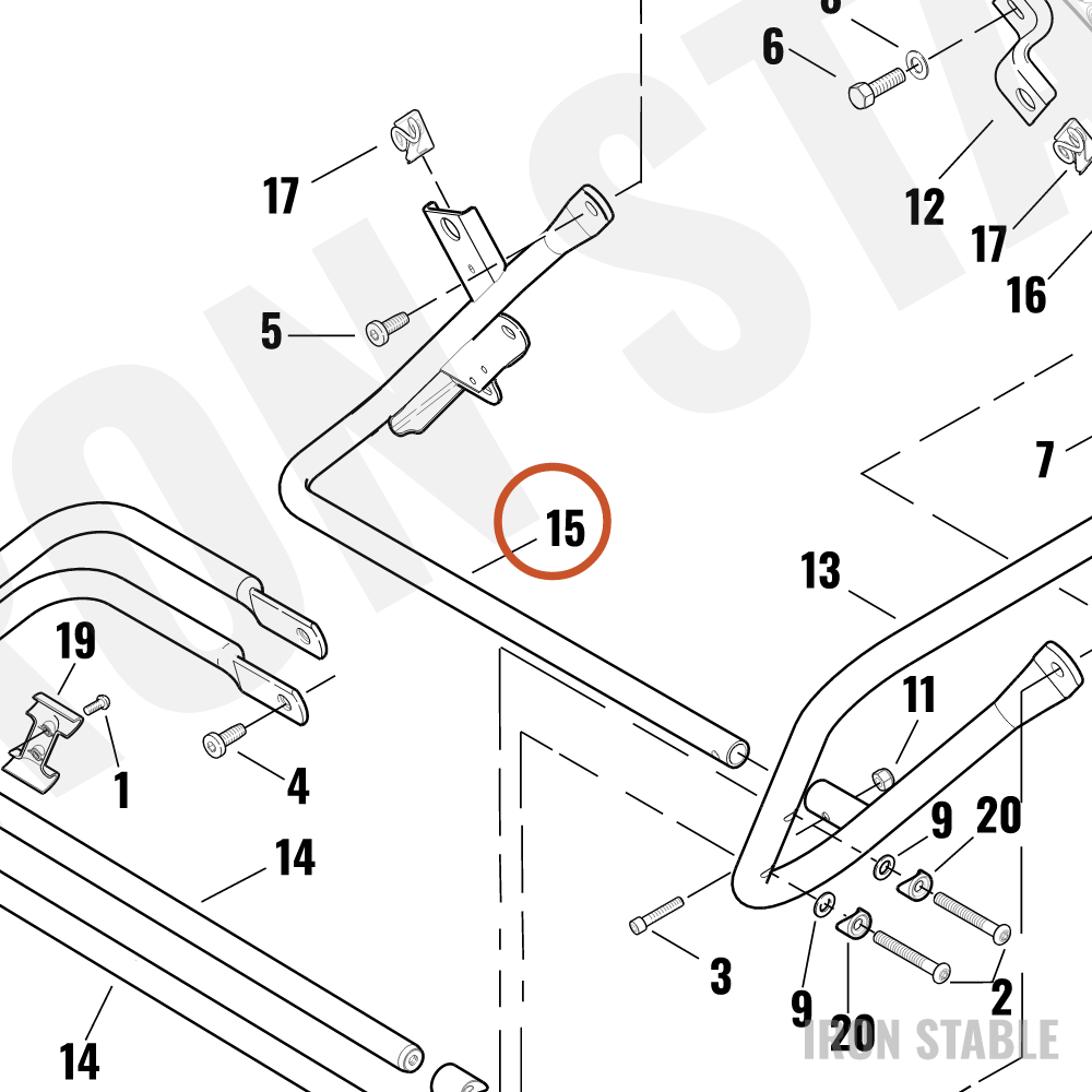 Harley-Davidson Support Assembly, Lh/Saddlebag