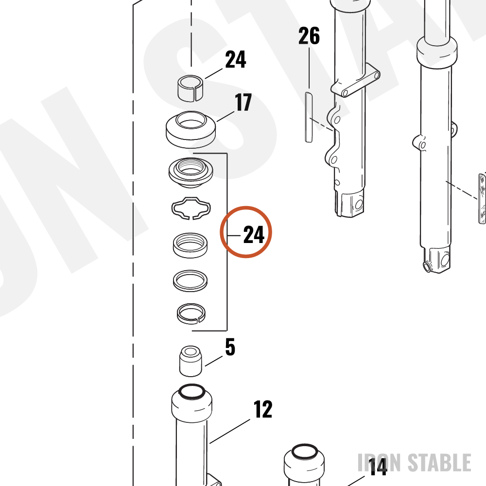 Harley-Davidson Kit-Fork Rebuild Xl-Sportster