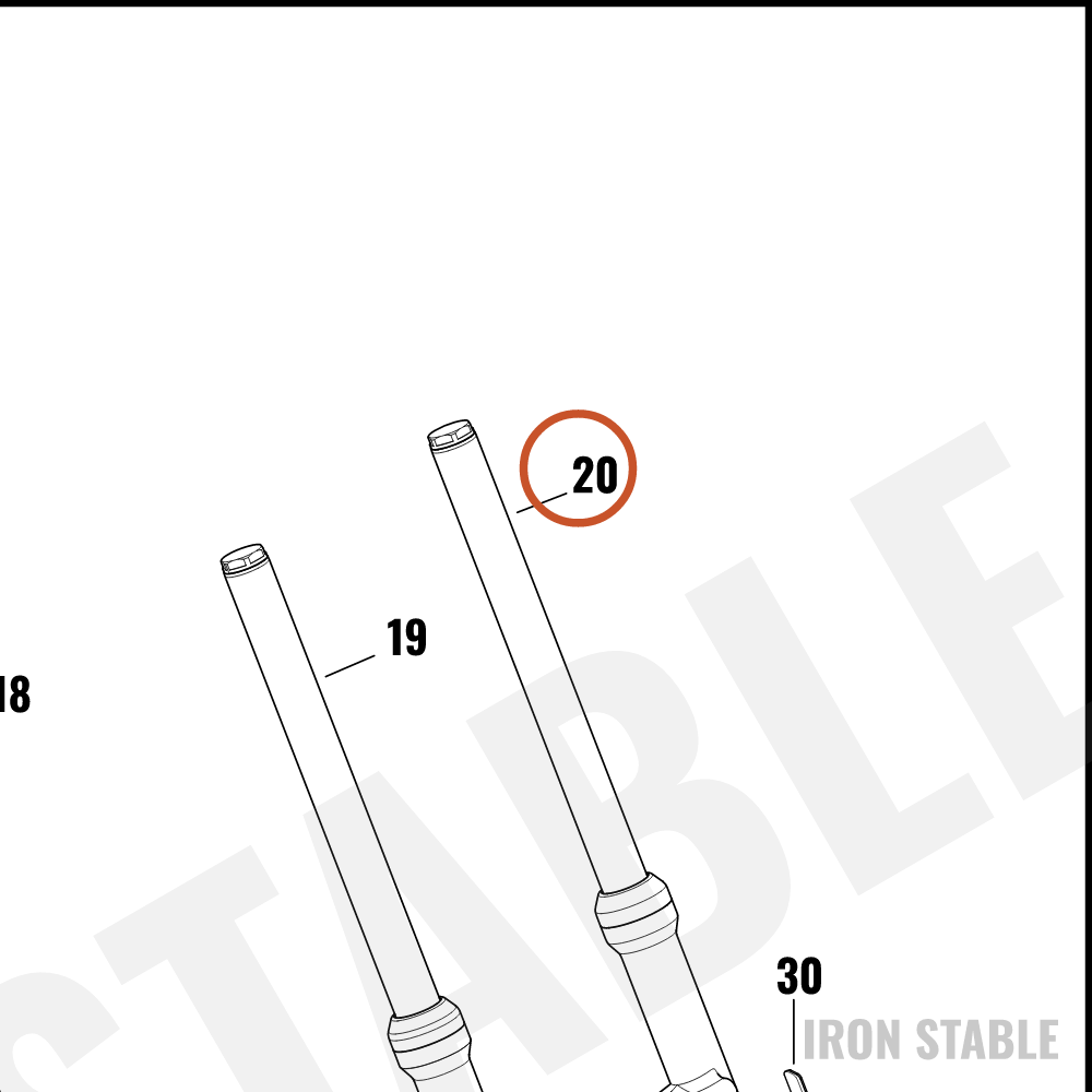 Harley-Davidson Fork Assembly, Lh/Front