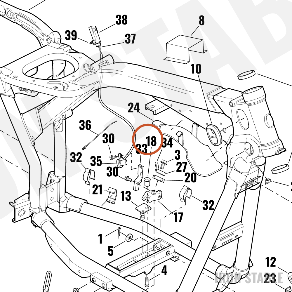 Harley-Davidson Retainer, Sidestand