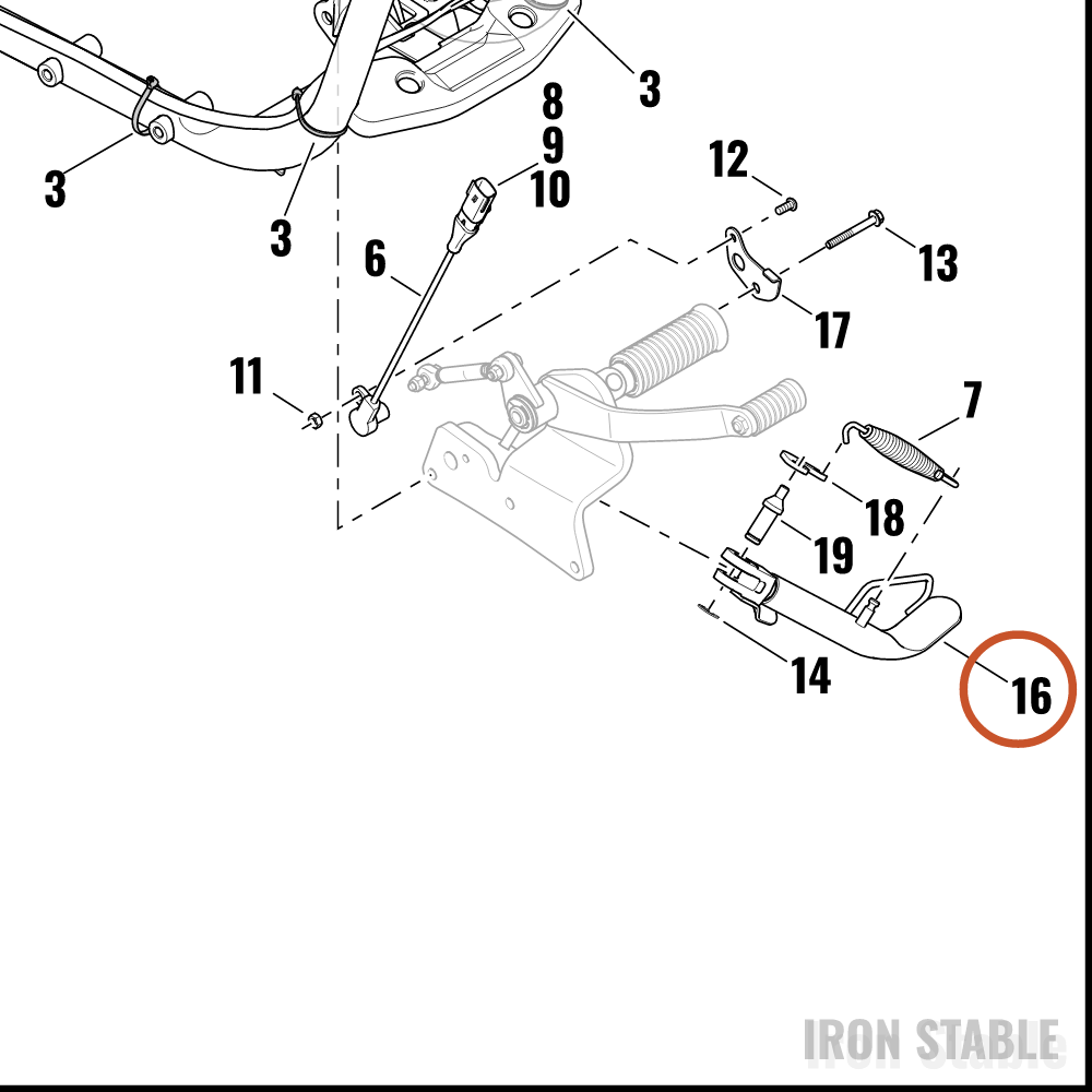 Harley-Davidson Weldment-Jfystand Assembly