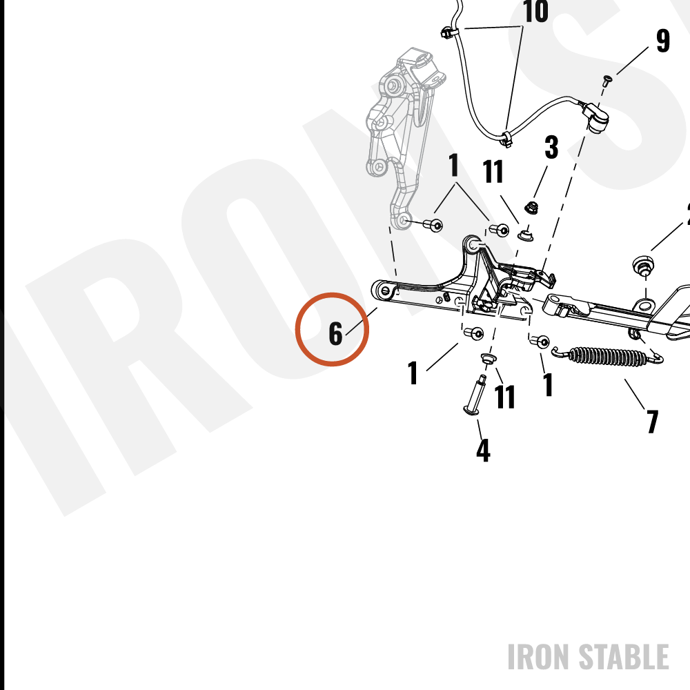 Harley-Davidson Bracket, S-Stnd, Mount