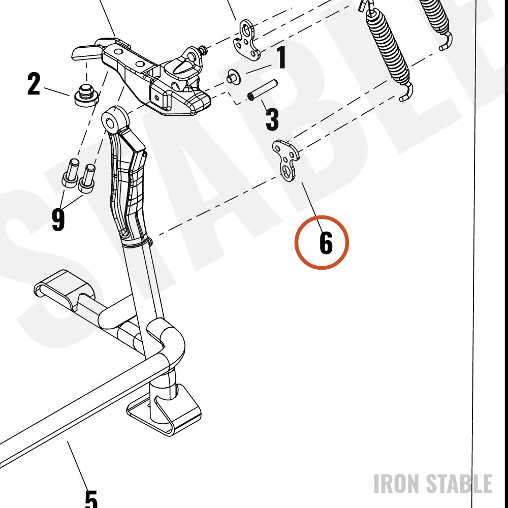 Harley-Davidson Bracket, S-Stnd, Centerstand, Sprin