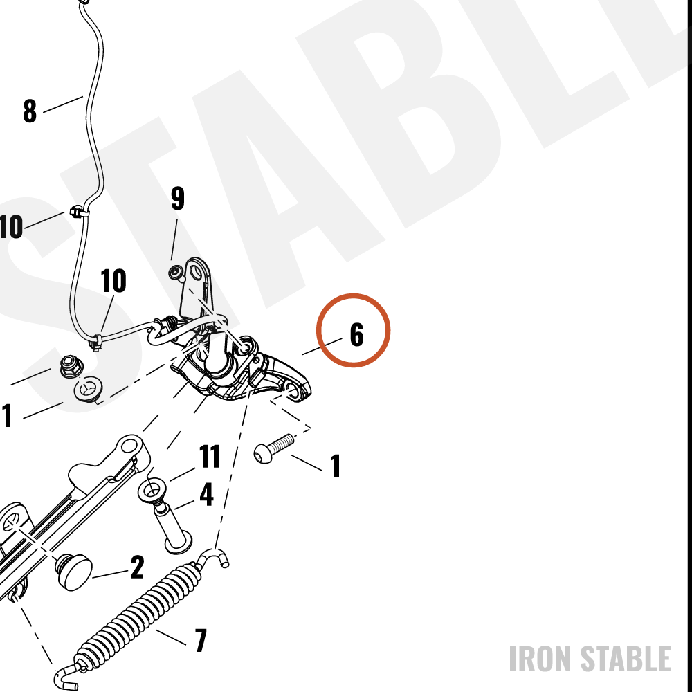 Harley-Davidson Bracket, S-Stnd, Mount