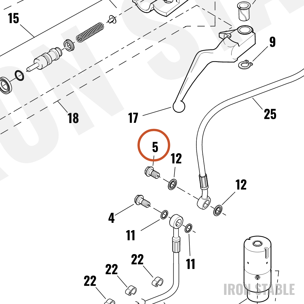 Harley-Davidson Banjo Bolt, Brakeline