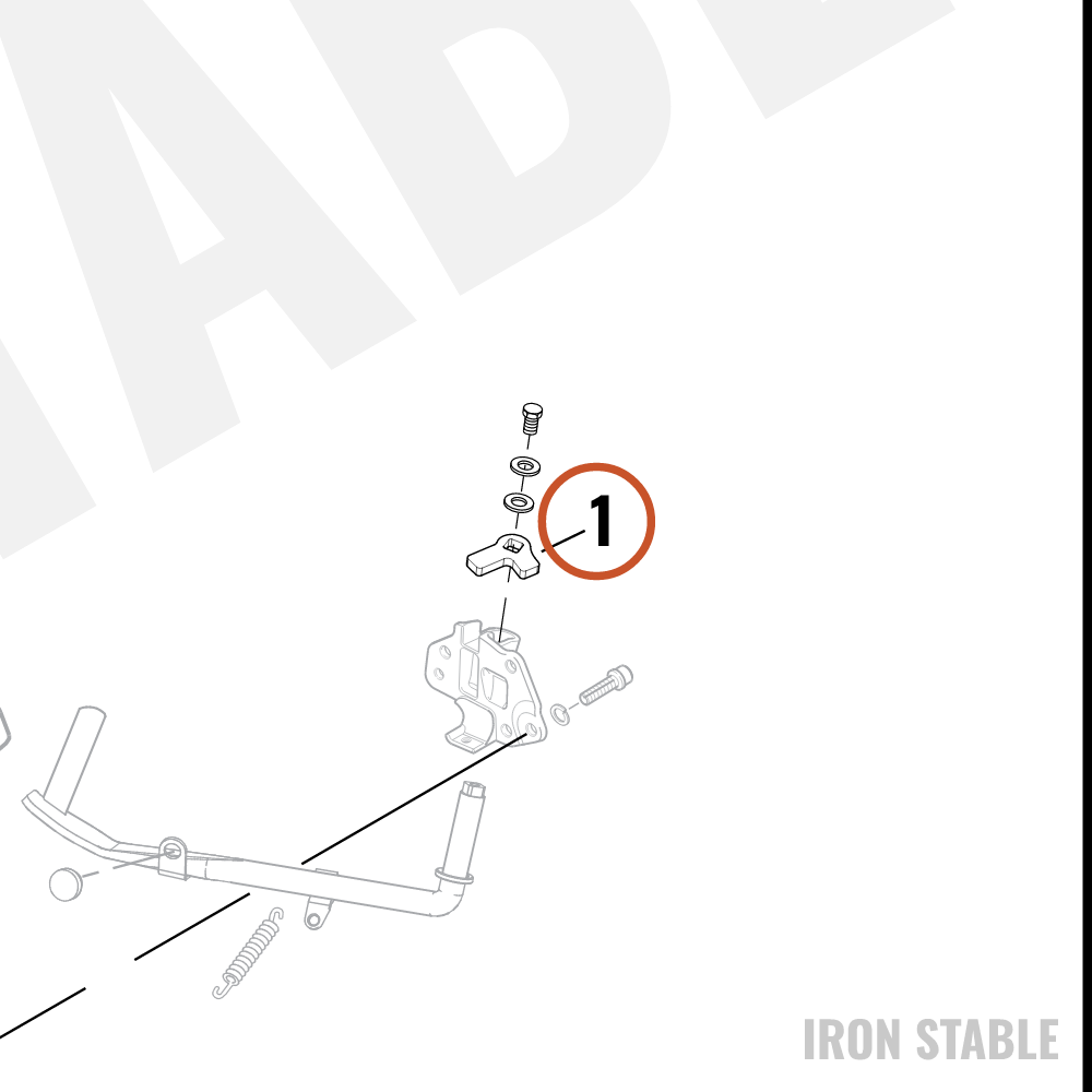 Harley-Davidson S-Stnd Leg Sub-Component, Stopper