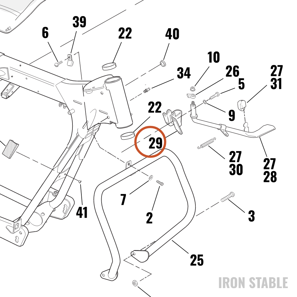 Harley-Davidson Bracket, Jfystnd/Chrome