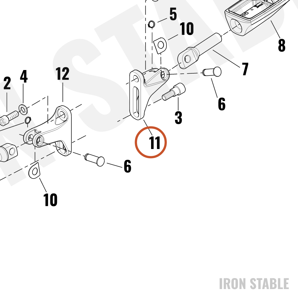 Harley-Davidson Bracket, Footpeg Mt, Psngr, Blk