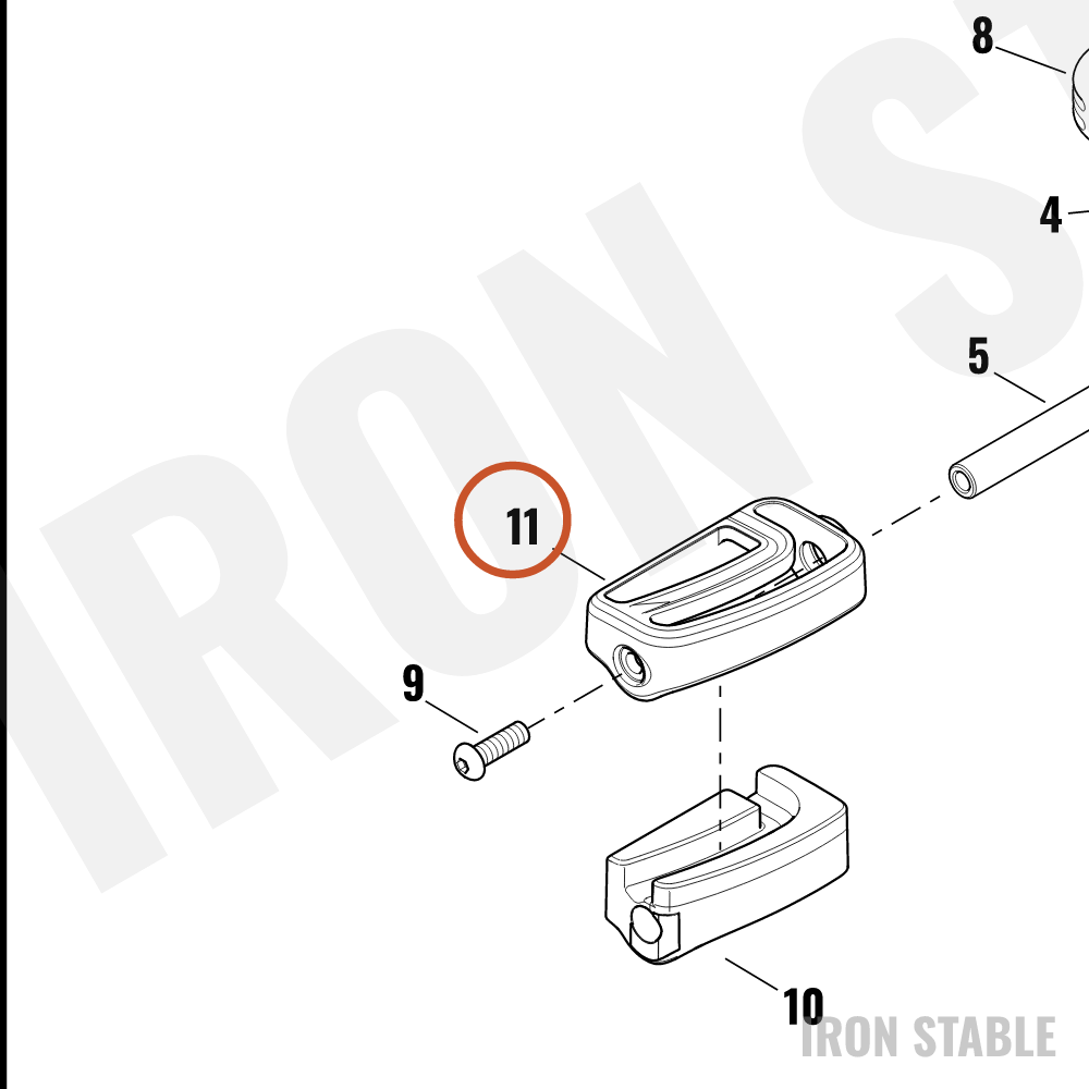 Harley-Davidson Frame Insert, Rh-Footpeg, Psngr