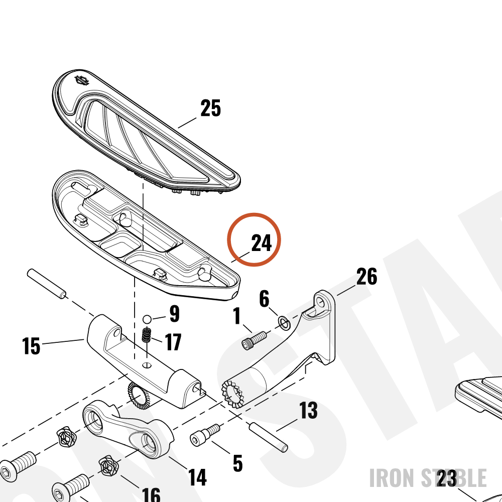 Harley-Davidson Ftbrd, Housing, Passenger, Rh, Chrome