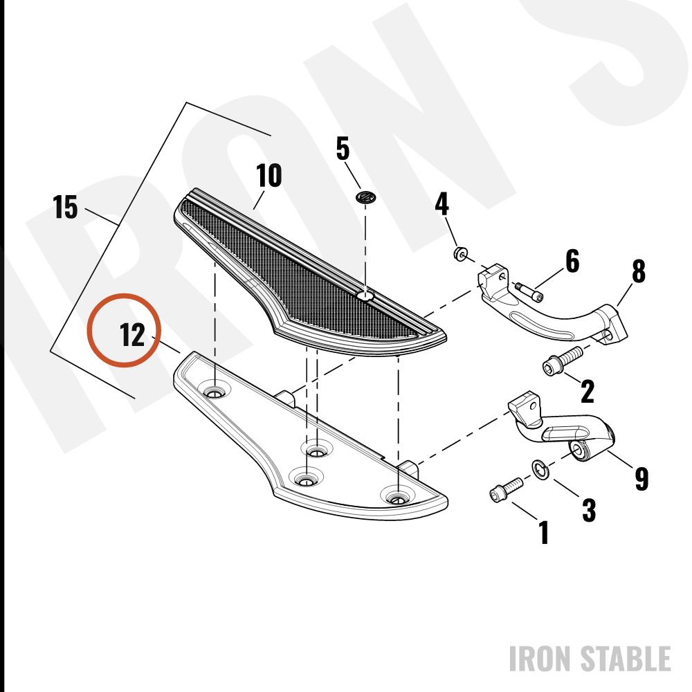 Harley-Davidson Ftbrd, Suppport Pan, Rh, Assembly, Blk