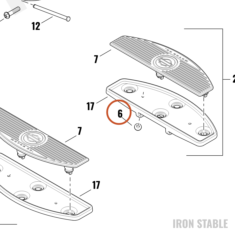 Harley-Davidson Peg, Footpeg Wear, Rider