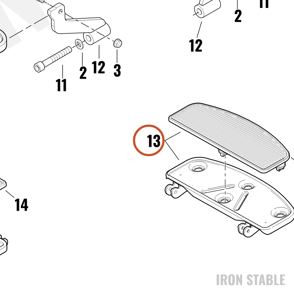 Harley-Davidson Sub-Assembly, Ftbrd, Blk