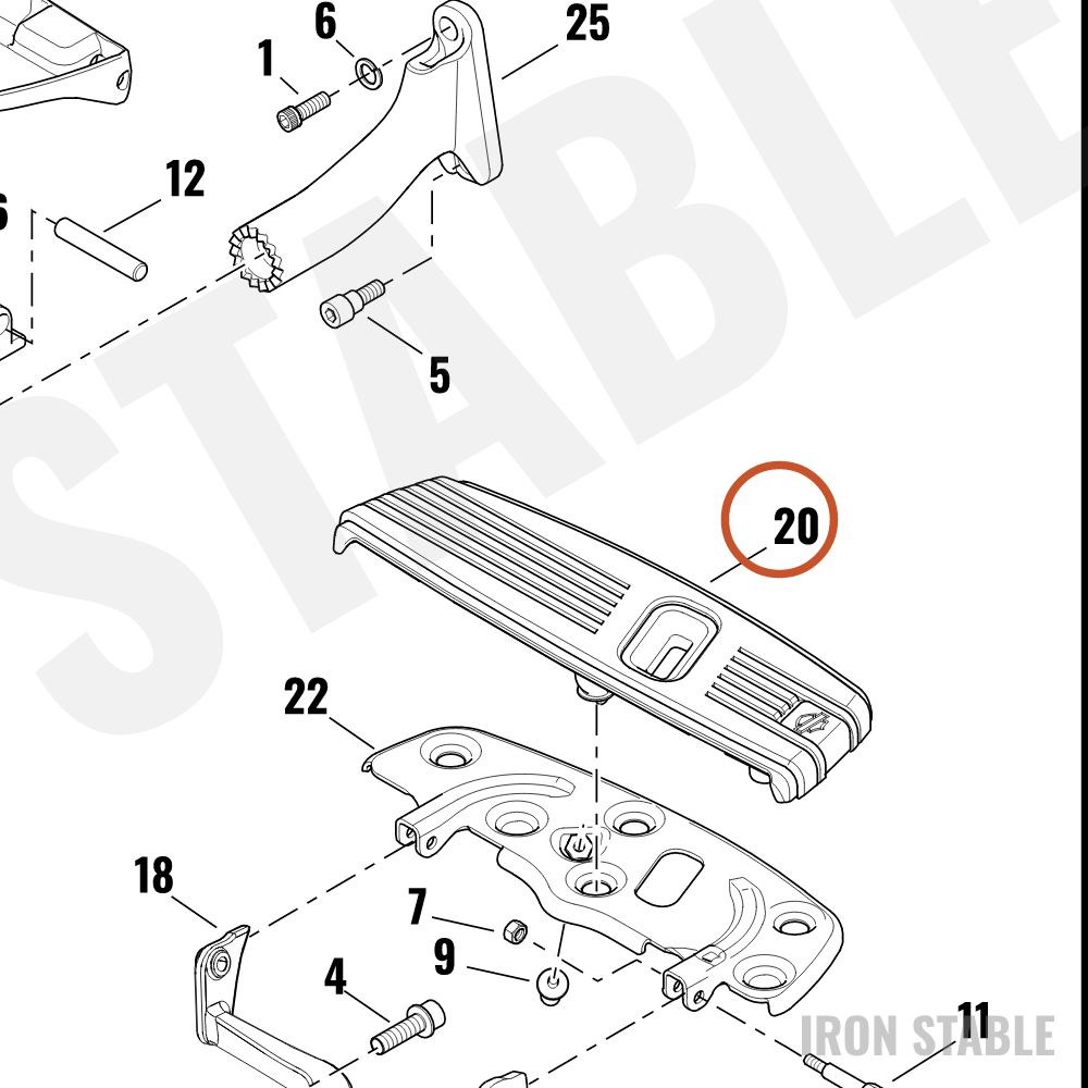Harley-Davidson Ftbrd, Assembly, Lh, Rider, Satin Blk
