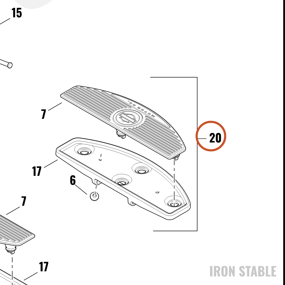 Harley-Davidson Ftbrd, Assembly, Chrome, Lh