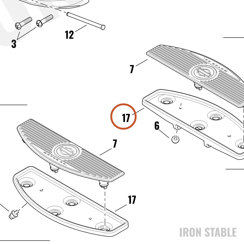 Harley-Davidson Ftbrd, Bottom, Chrome